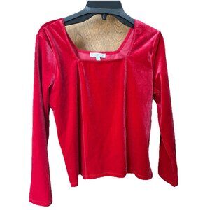 Chelsea & Violet Girls Velvet Top Sz 16 X Large Holiday Christmas Gift Princess